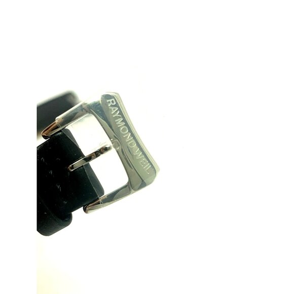 Raymond Weil Women's Watch V1.17 Replacement Band Black Leather Strap 16mm Lug - Picture 6 of 7